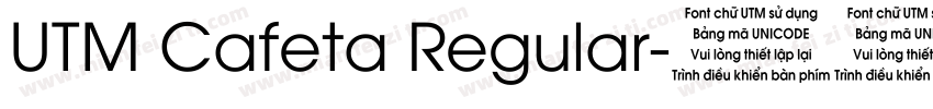 UTM Cafeta Regular字体转换